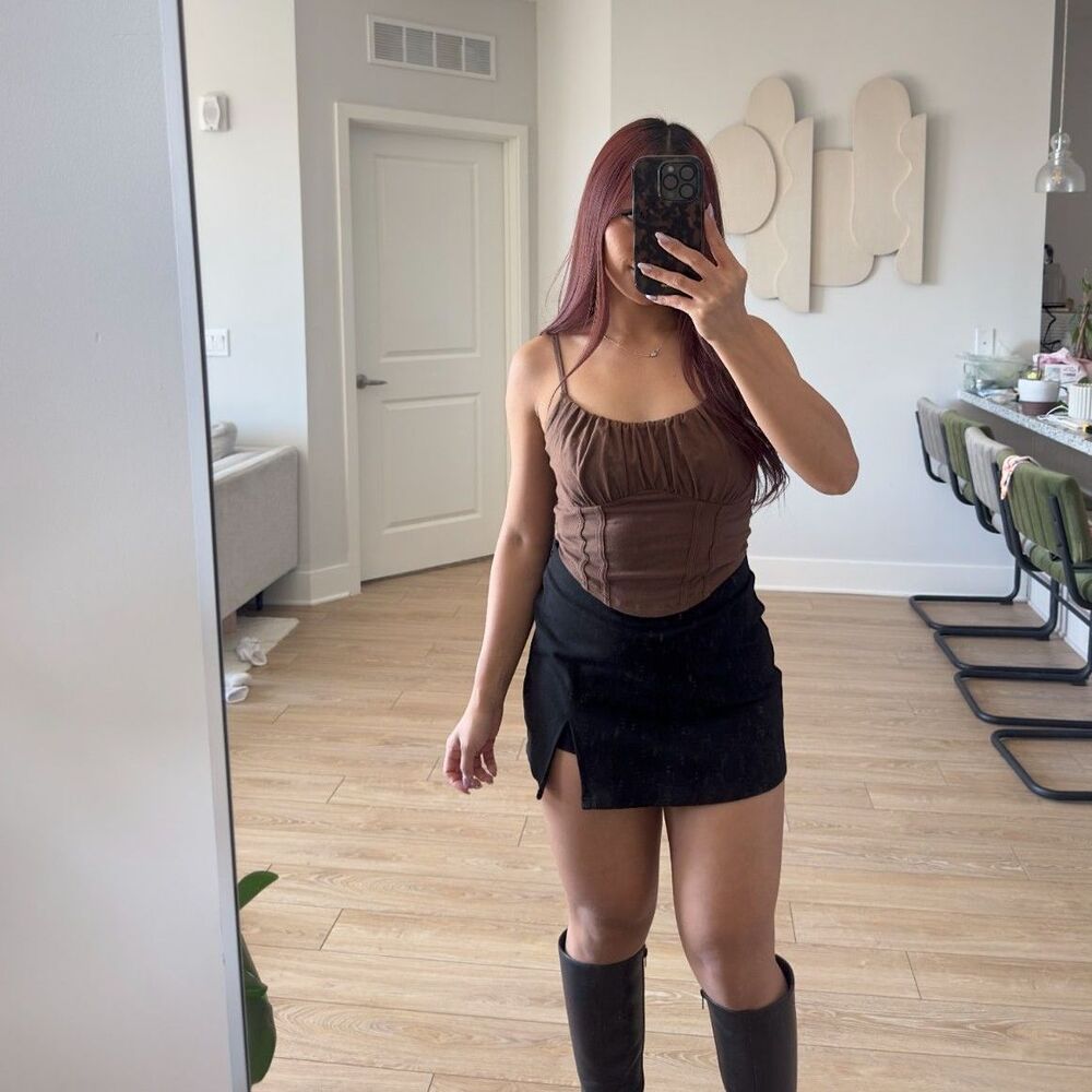 Hollister Brown Cami/Tank Top